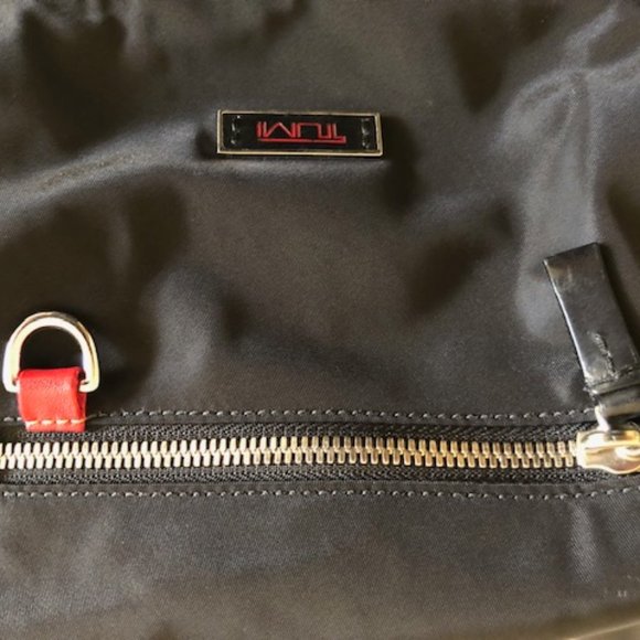 Tumi Voyager Nylon & Leather Backpack Black main image 4